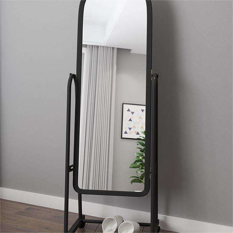 Dressing Mirror with Wheels & Shoes Rack 160cm x 44cm