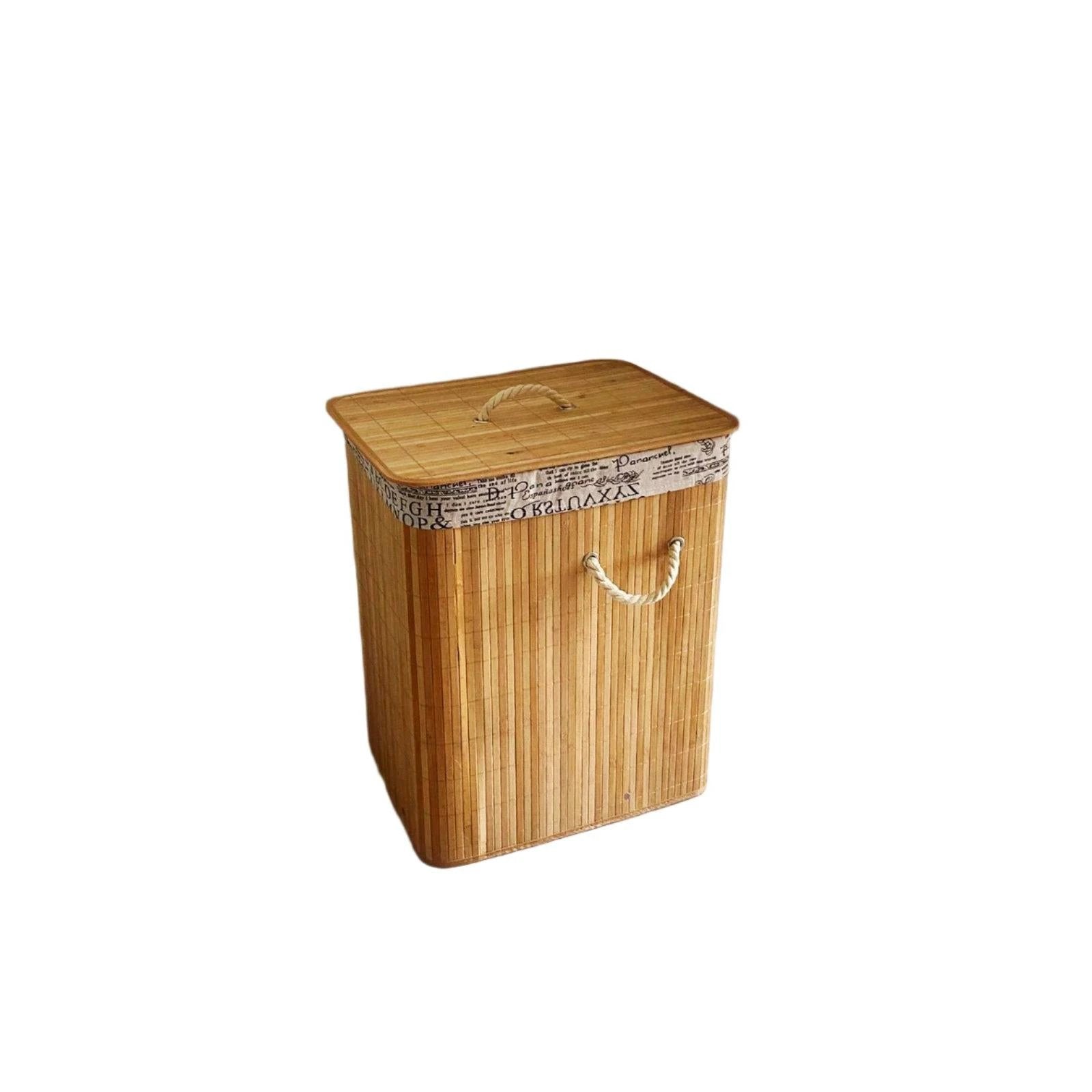 Durable New Design Collapsible Bamboo Laundry Basket | Space Saving Laundry Storage | Effective Laundry Management Laundry Supplies Laundry Baskets