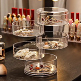 Durable Plastic|Acrylic 4 Layer Rotating Jewelry Holder