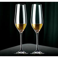 Durable Quality: Made from sturdy glass, enhancing both clarity and durability. Perfect for Celebrations: A set of 6, ideal for toasting at gatherings, parties, and special events. Tableware Stemware