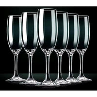 Durable Quality: Made from sturdy glass, enhancing both clarity and durability. Perfect for Celebrations: A set of 6, ideal for toasting at gatherings, parties, and special events. Tableware Stemware