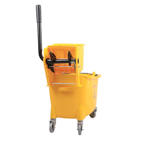 Commercial 32L Plastic Mop Bucket with Wringer & Wheels – Heavy-Duty Cleaning Companion