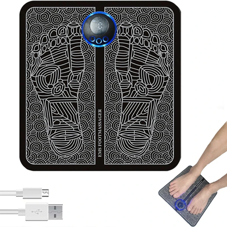 EMS Electric Foot Massager with Pulse Stimulation for Blood Circulation
