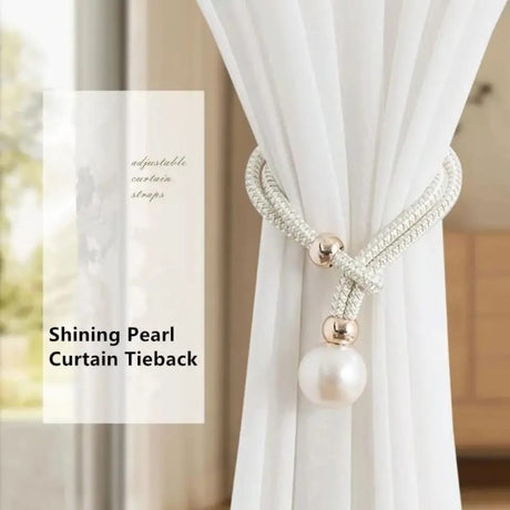 Elegant Curtain Holders (Pair - 2pcs) | Available in Grey, Green, Cream White
