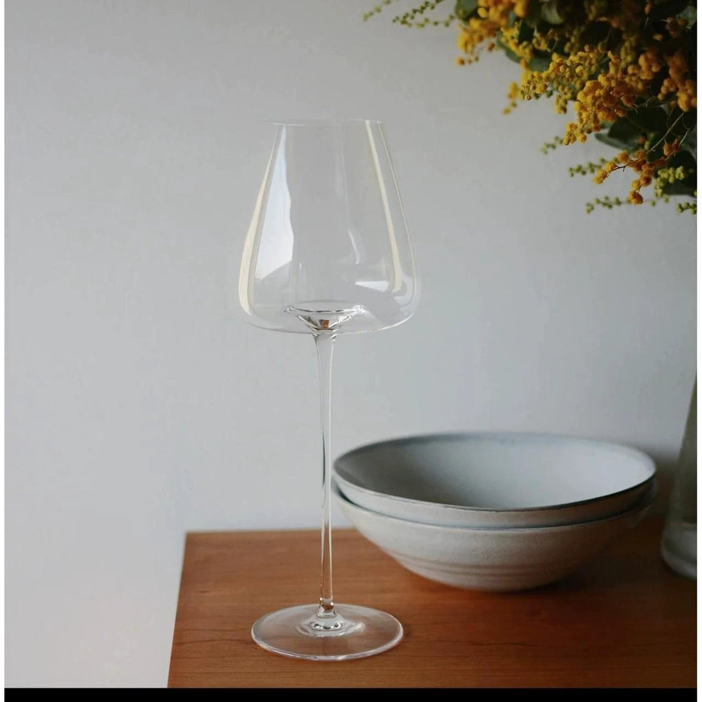 Elegant Long Stem Wine Glasses 600ml Set of 2 Glassware Wine