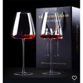 Elegant Long Stem Wine Glasses 600ml Set of 2 Glassware Wine
