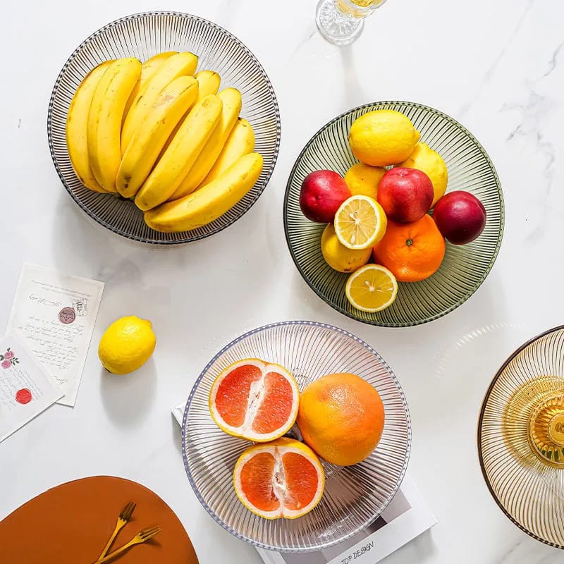 Elegant Multipurpose Fruit Bowl 9.72 Inch Salad Food Pastry Serving Bowl