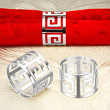 Elegant Stainless Steel Napkin Rings Set of 6 for Dining and Special Occasions Gold & Silver