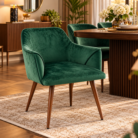 Upholstered Armchair Set Of Four Armchair Set Dining Chairs