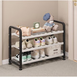 Entryway Shoe Rack Compact 3 Tier Organizer for Home and Hallway Storage