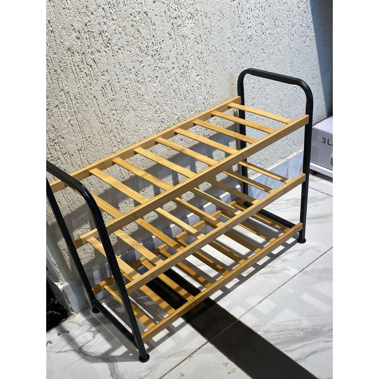 Entryway Shoe Rack Compact 3 Tier Organizer for Home and Hallway Storage