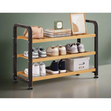 Entryway Shoe Rack Compact 3 Tier Organizer for Home and Hallway Storage