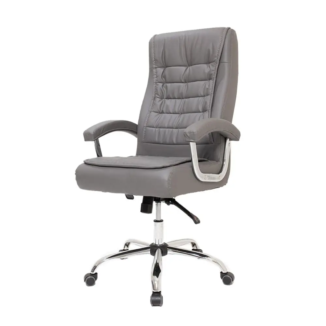 Ergonomic Executive Office Chair with Padded Armrests and Swivel Base