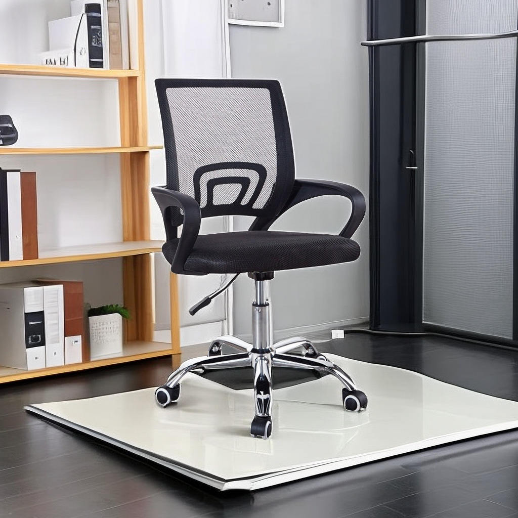 Ergonomic Fabric Mesh Office Chair | Adjustable Swivel Chair with Lumbar Support