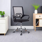 Ergonomic Fabric Mesh Office Chair | Adjustable Swivel Chair with Lumbar Support
