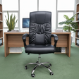 Ergonomic High-Back Executive Office Chair with Padded Armrests and Wheels Office furniture Furniture