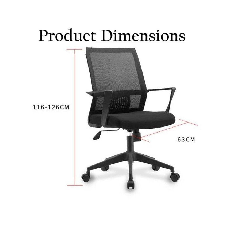 Ergonomic Mesh Office Chair | Adjustable Swivel Chair with Lumbar Support