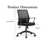 Ergonomic Mesh Office Chair | Adjustable Swivel Chair with Lumbar Support