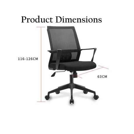 Ergonomic Mesh Office Chair | Adjustable Swivel Chair with Lumbar Support