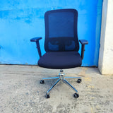 Ergonomic Mesh Office Chair with Adjustable Armrests and Chrome Base
