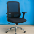Ergonomic Mesh Office Chair with Adjustable Armrests and Chrome Base