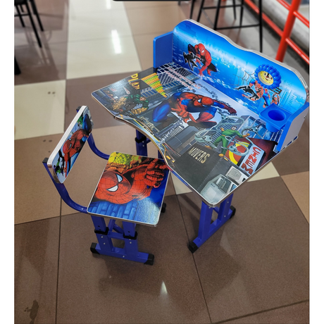 Frozen Themed Kids Study Desk and Chair Set with Storage