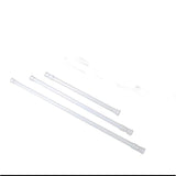 Extendible Tension Rod 167cm Adjustable Spring Loaded Rod Punch Free with Hooks