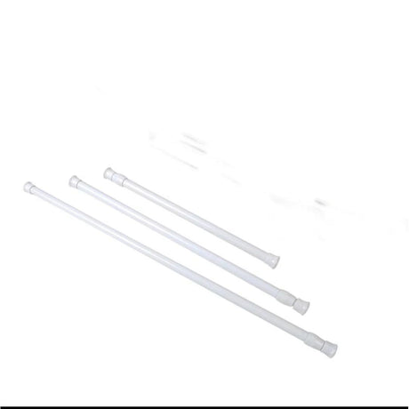 Extendible Tension Rod 167cm Adjustable Spring Loaded Rod Punch Free with Hooks