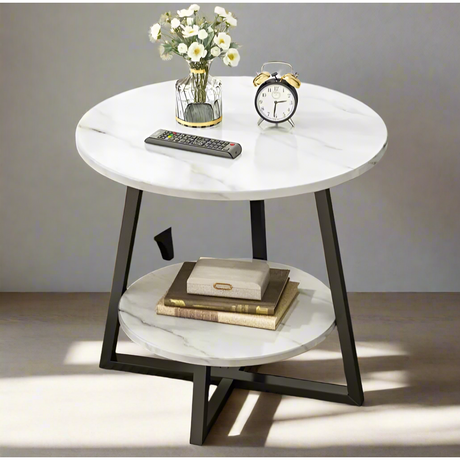 Eye Catching Luxury Double Layered Coffee Side Table