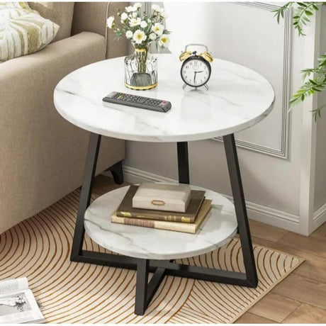 Eye Catching Luxury Double Layered Coffee Side Table