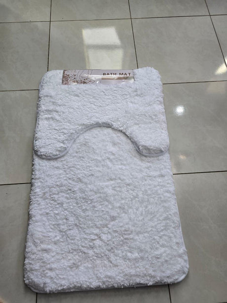 2-Piece Thick Microfibre Bathmat & Toilet Mat Set – Ultra Soft & Luxury Feel