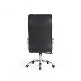 F226-1 Executive Leather Office Chair Ergonomic Design with Padded Armrests & Chrome Base