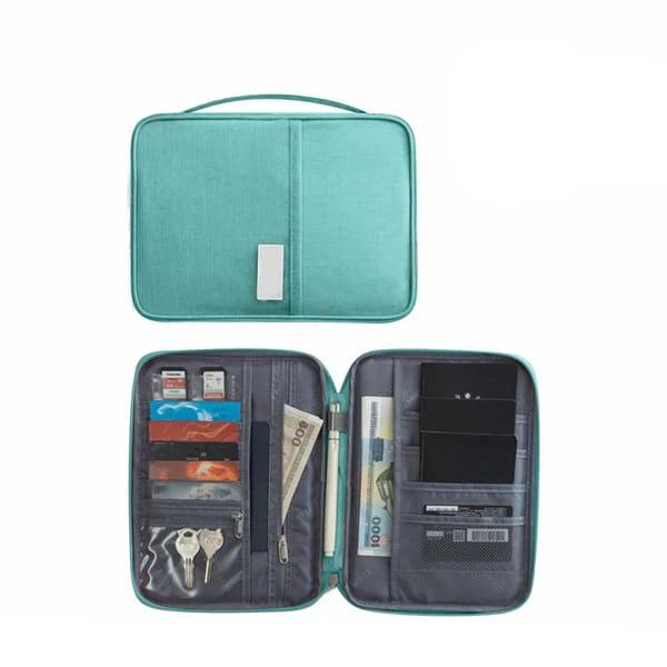 Family Size Travel Passport & Document Organizer – Oxford Cloth Passport Holders Travel Wallets