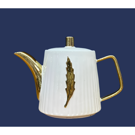 Fancy Gold Line Ceramic Kettle