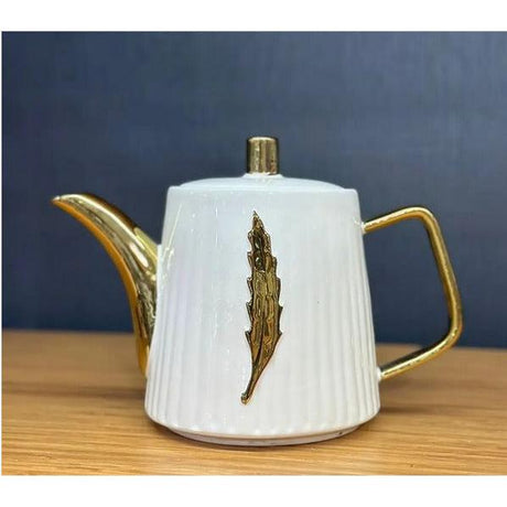 Fancy Gold Line Ceramic Kettle