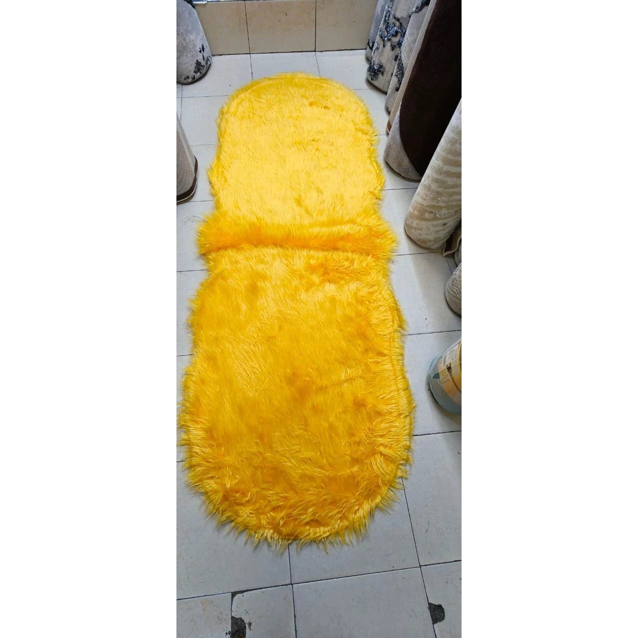 Faux Fur Carpet Irregular Shape 60x180cm Decor Rugs