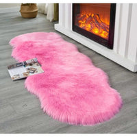 Faux Fur Carpet Irregular Shape 60x180cm Decor Rugs