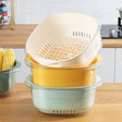 Filter Strainer Fruit Washing Food Strainer | Double Layer Design for Easy Draining Kitchen Colanders & Strainers