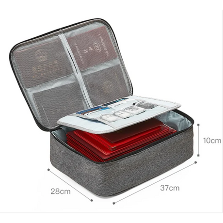 Fireproof & Water Resistant Documents Organizer Secure File Storage
