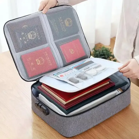 Fireproof & Water Resistant Documents Organizer Secure File Storage