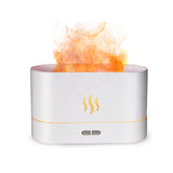 Flame Aroma Diffuser | Simulation Flame LED Night Light & USB Air Humidifier | Desktop Aromatherapy Diffuser