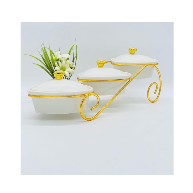 Floating Snack Bowl Elegant White Ceramic Centerpiece for Snacks and Treats