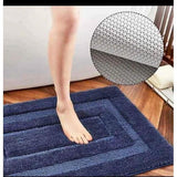 Flocking Anti-Slip Microfiber Door Mats | 50x80cm Bathroom Mats - Multiple Colors Bath Mats Bath Mats & Rugs