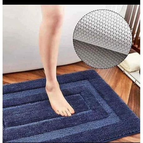 Flocking Anti-Slip Microfiber Door Mats | 50x80cm Bathroom Mats - Multiple Colors Bath Mats Bath Mats & Rugs