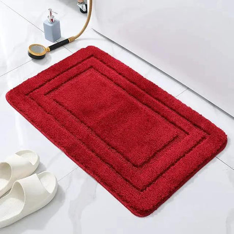 Flocking Anti-Slip Microfiber Door Mats | 50x80cm Bathroom Mats - Multiple Colors Bath Mats Bath Mats & Rugs