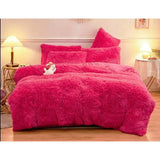 Fluffy Duvet Set with 4 Pillowcases and 1 Bedsheet | Soft and Cozy Bedding