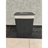 Foldable Bamboo Laundry Basket 50×30×40cm