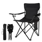 Foldable Camping Chair – Green and Black with Steel Frame