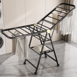 Foldable Clothes Drying Rack Heavy Duty with Wheels Black