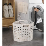 Foldable Dirty Clothes Laundry Basket Plastic Clothes Storage Basket Multifunctional Portable Dirty Clothes Basket